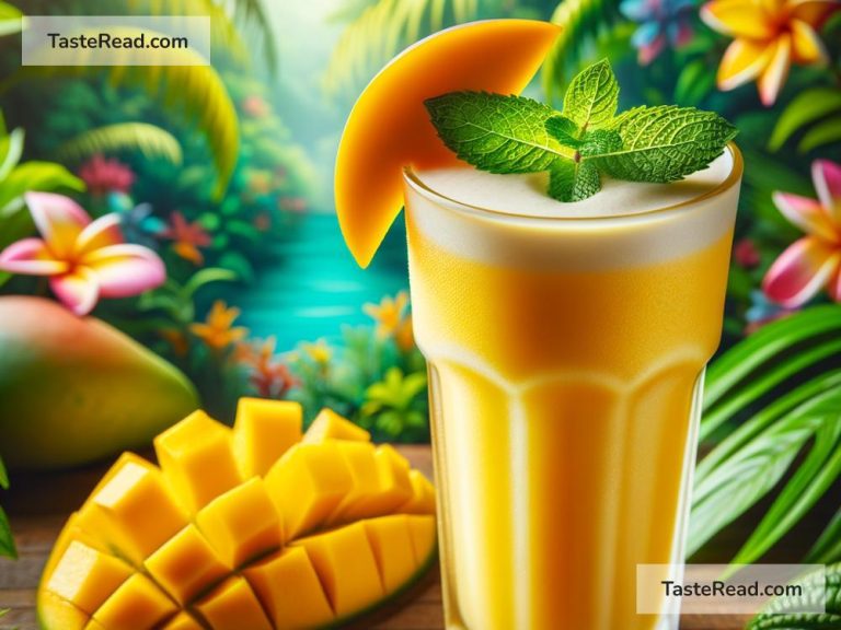 Discovering sweet and tangy mango shakes in the tropics