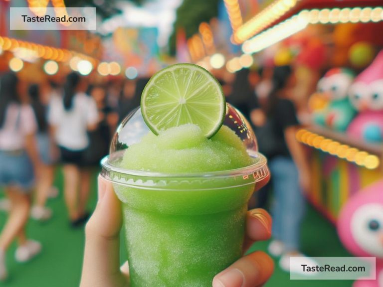 Discovering tangy lime slushies at tropical fairs