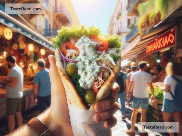 Discovering tender gyros loaded with tzatziki in Greece