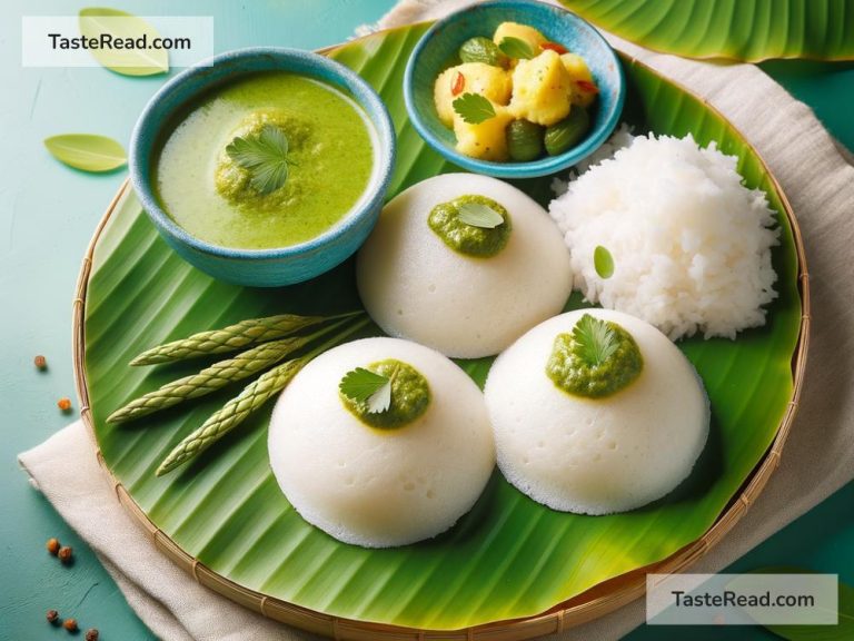 Discovering zesty coconut chutney paired with South Indian idli