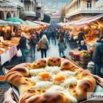 Exploring buttery and rich khachapuri in Georgian street stalls