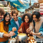 Exploring cheesy fondue from Swiss food carts