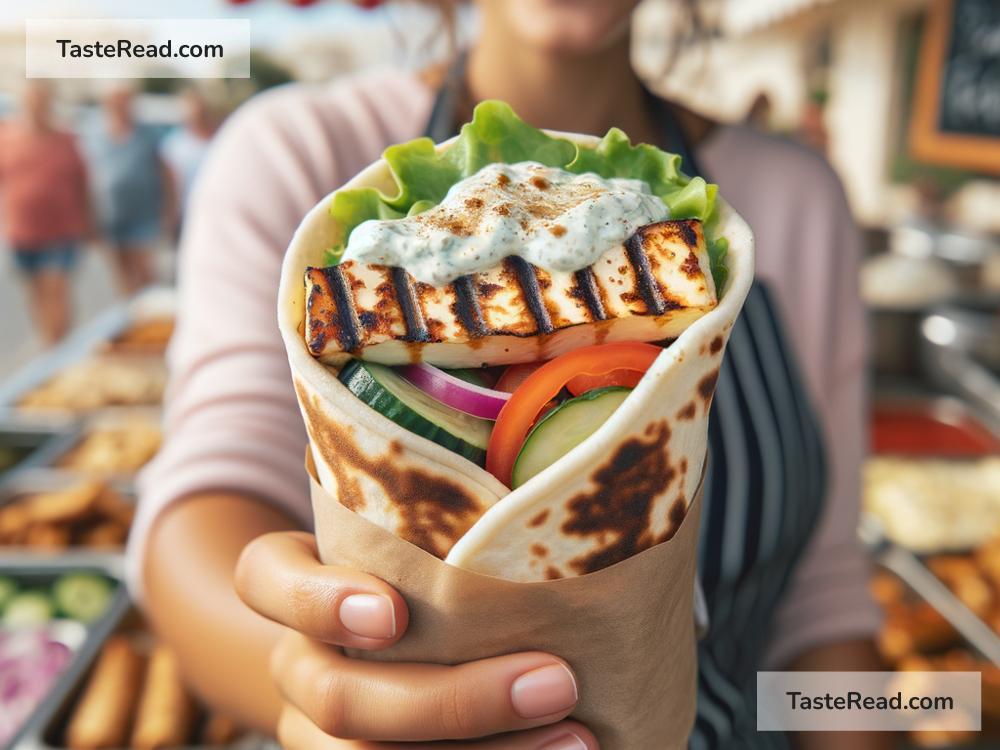 Exploring grilled halloumi wraps from Cypriot food stands