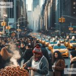 Exploring hot pretzels on New York City’s busy sidewalks