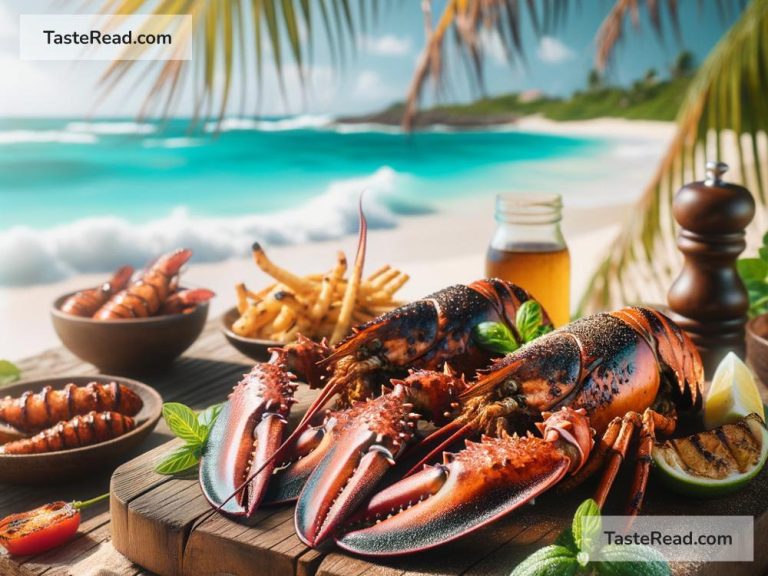 Exploring smoky grilled lobster tails in Caribbean islands