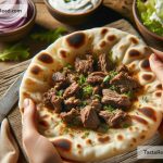 Exploring soft flatbreads with smoky lamb fillings