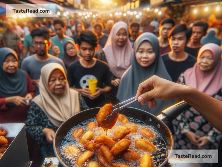 Exploring street-side banana fritters in Malaysia