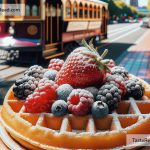 Exploring Street Waffles at The Waffle Trolley in Portland