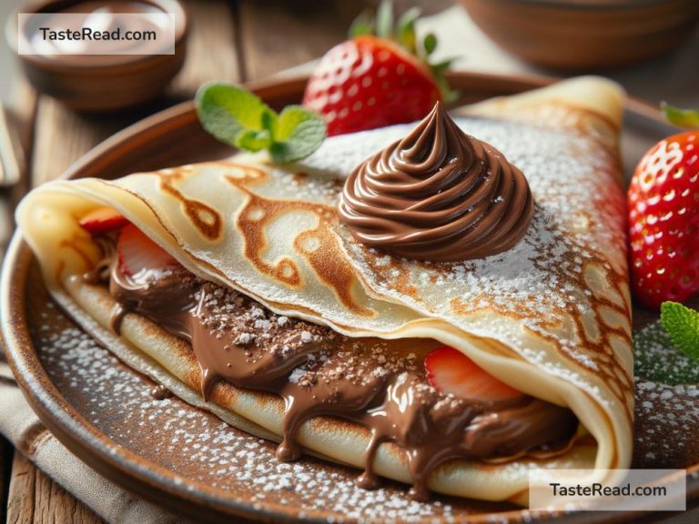 Exploring sweet crepes with Nutella in France