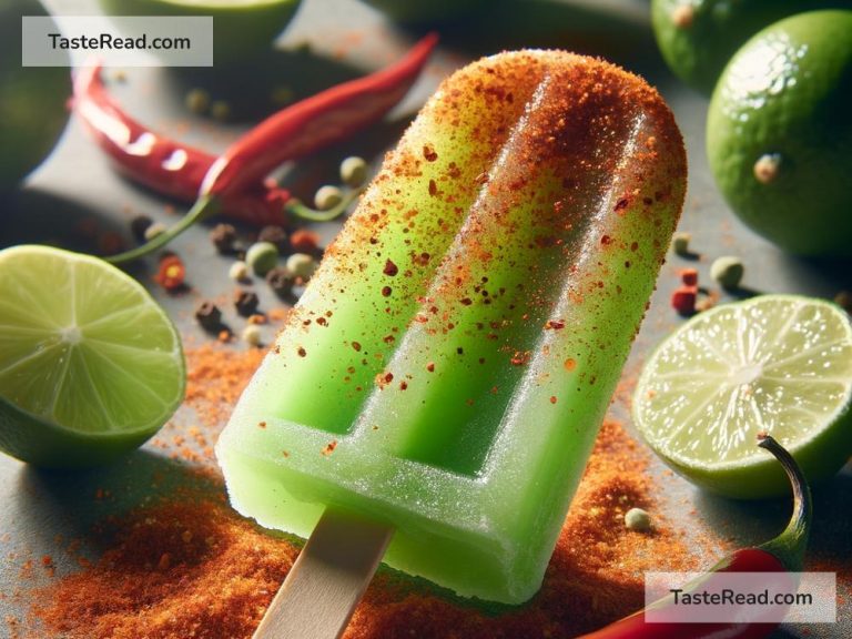 Exploring tangy lime popsicles with chili sprinkles