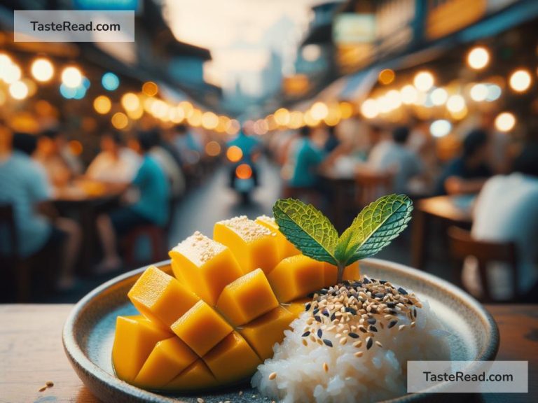 Exploring tangy mango sticky rice in Thailand