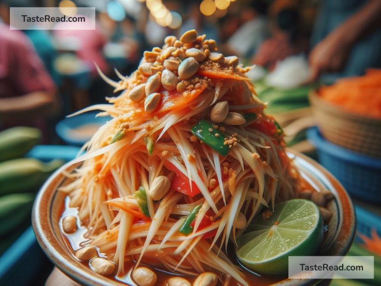 Exploring tangy papaya salad in Thailand’s food markets