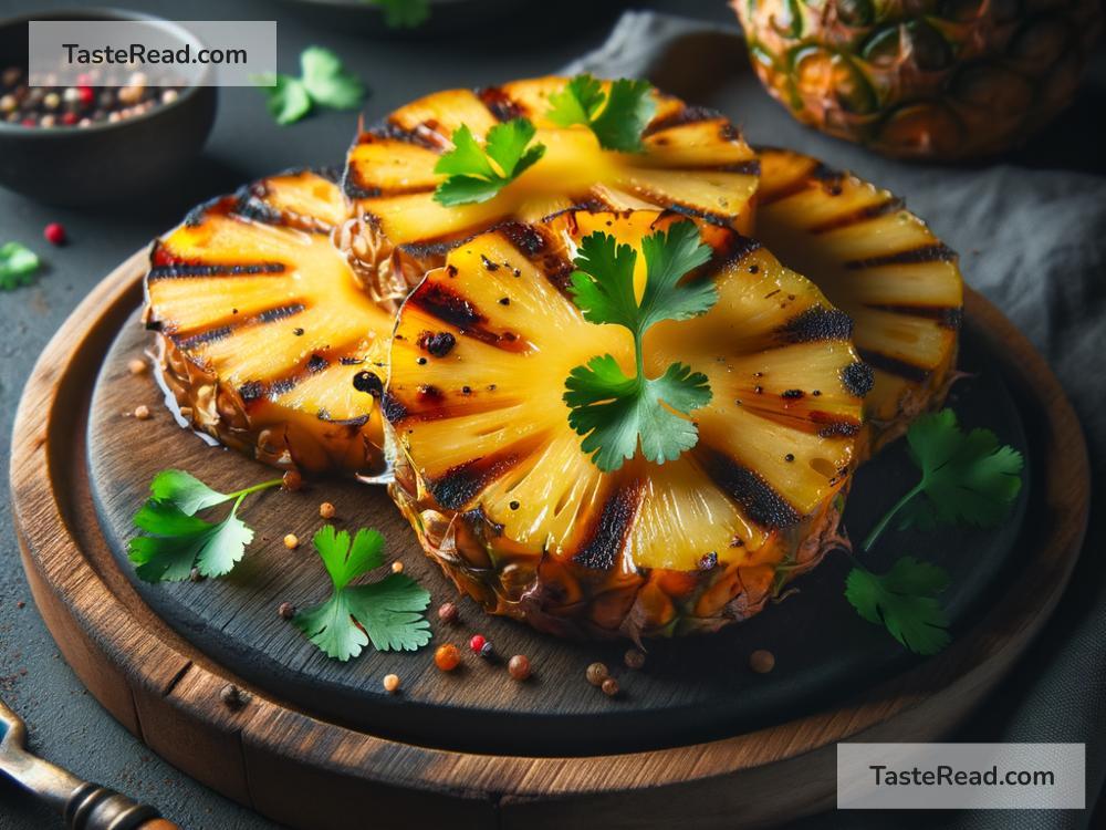 Exploring the Flavor of Grilled Pineapple with Cilantro for Appetizers