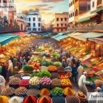 Exploring the Market Scene in Casablanca, Morocco