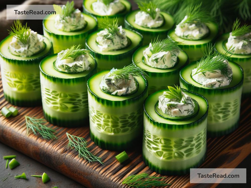 Exploring the Simplicity of Cucumber Rolls with Cream Cheese for Appetizers