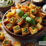 Exploring the Simplicity of Pesto Parmesan Croutons for Appetizers