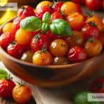 Exploring the Simplicity of Roasted Cherry Tomatoes with Basil