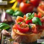 Exploring the Simplicity of Tomato and Basil Bruschetta