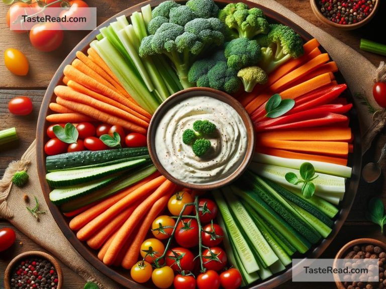 Exploring the Trend of Raw Veggie Platters with Dips for Appetizers