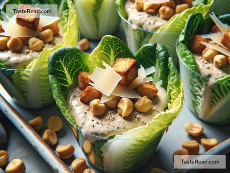 Exploring the Trend of Vegan Caesar Salad Cups for Appetizers