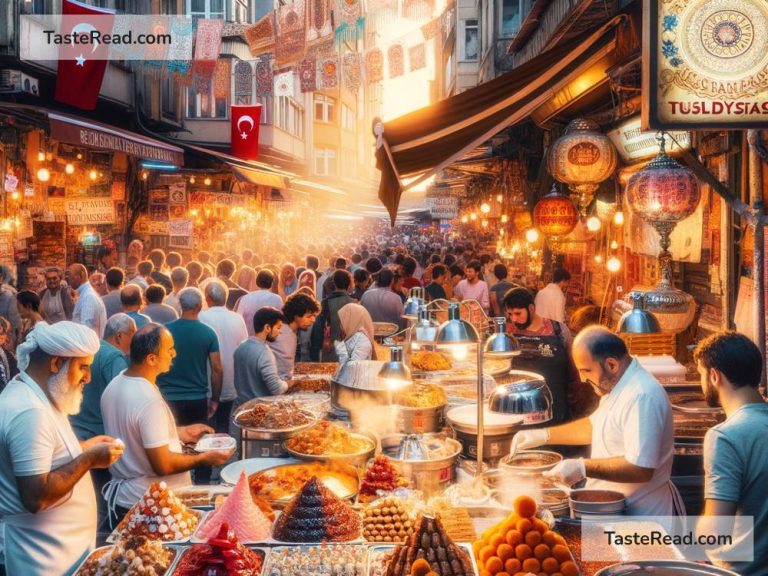 Exploring the vibrant street food scene in Istanbul, Turkey