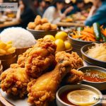 Exploring zesty, fried chicken in Korean food courts