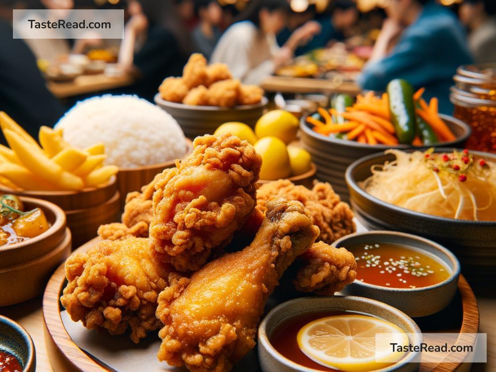 Exploring zesty, fried chicken in Korean food courts