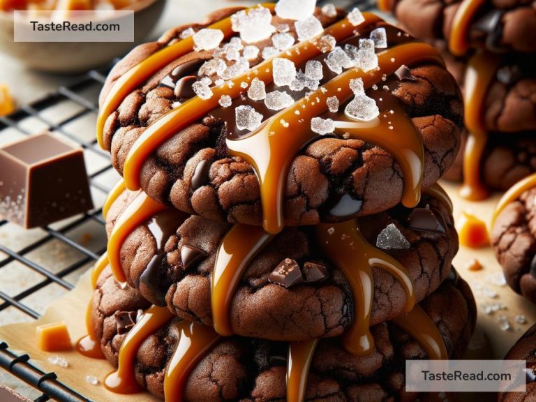 How to Bake Chewy Chocolate and Salted Caramel Cookies