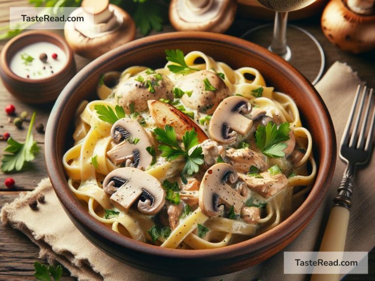 How to Create a Creamy Chicken and Mushroom Pasta for Lunch