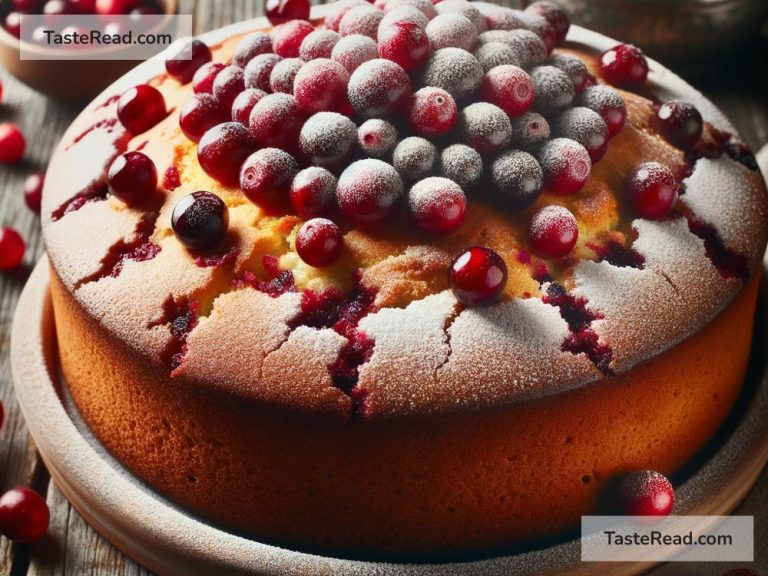 How to Create a Sweet and Spicy Cranberry Cake