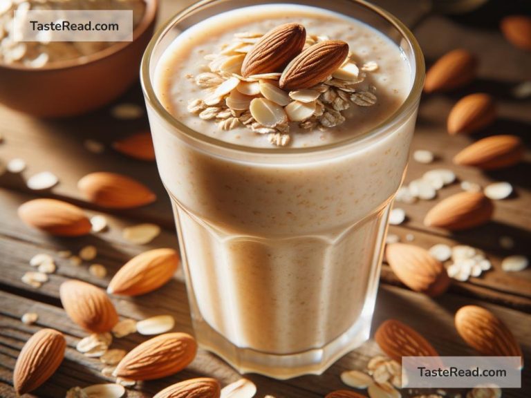 How to Make a Heart-Healthy Oats and Almond Butter Smoothie