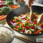 How to Make a Quick Stir-Fried Vegetable and Rice Lunch