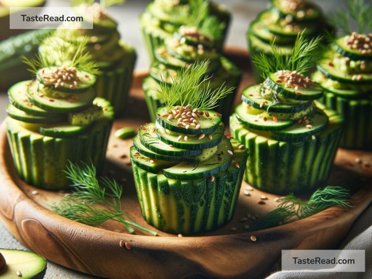 How to Make Avocado Cucumber Salad Cups for Appetizers