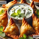 How to Make Crispy Samosas with Mint Yogurt Sauce for Appetizers