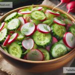 How to Make Cucumber and Radish Salad with Lemon Dressing