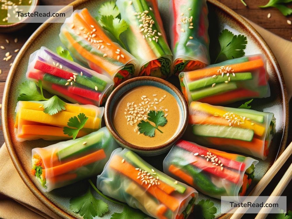 How to Make Easy Veggie Spring Rolls with Peanut Sauce