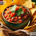 How to Make Fresh Tomato Salsa with Homemade Tortilla Chips for Appetizers