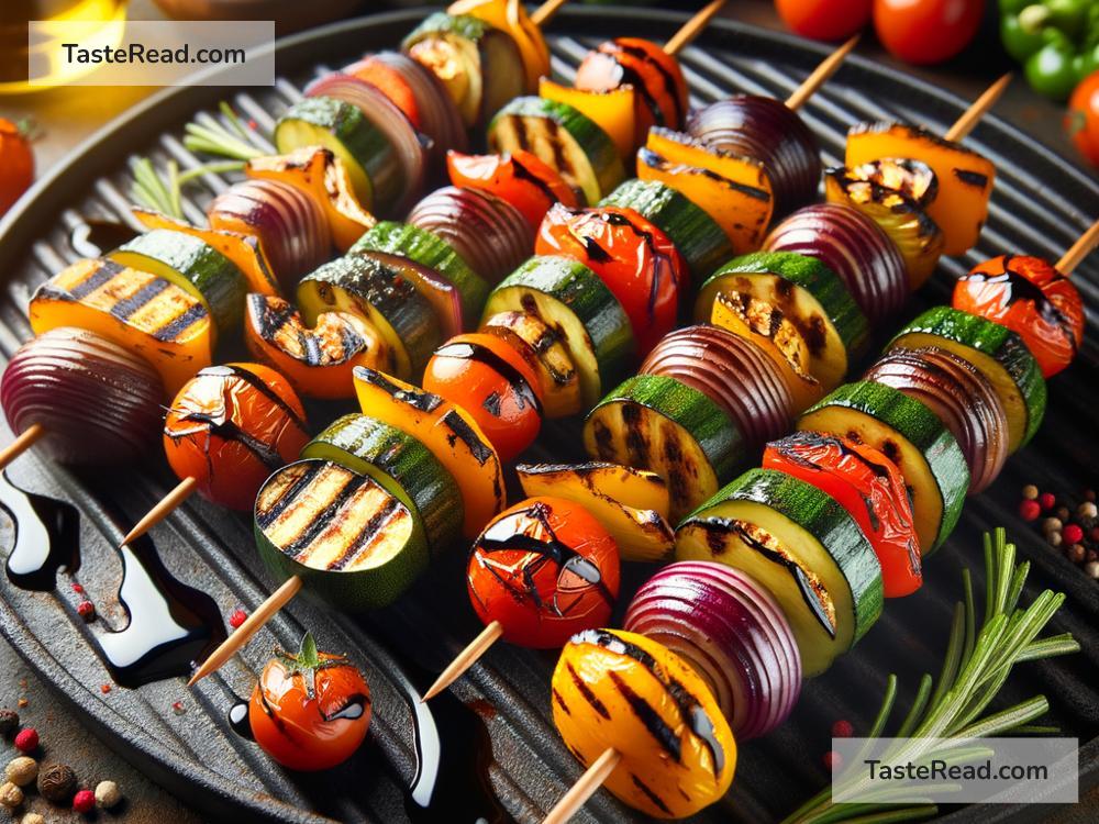 How to Make Grilled Vegetable Skewers with Balsamic Glaze for Appetizers