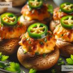 How to Make Jalapeño and Cheese Stuffed Mushrooms for Appetizers