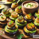 How to Make Mini Avocado and Eggplant Bites for Appetizers