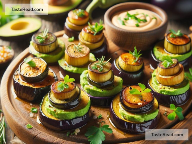 How to Make Mini Avocado and Eggplant Bites for Appetizers