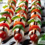 How to Make Mini Caprese Skewers with Basil and Balsamic for Appetizers