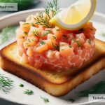 How to Make Salmon Tartare on Crispy Toast for Appetizers