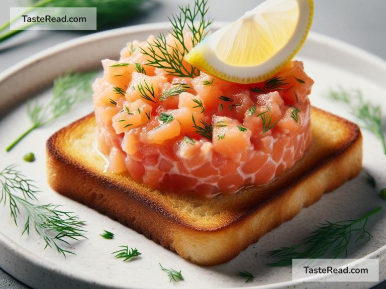 How to Make Salmon Tartare on Crispy Toast for Appetizers