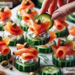 How to Make Smoked Salmon and Cream Cheese Cucumber Bites for Appetizers