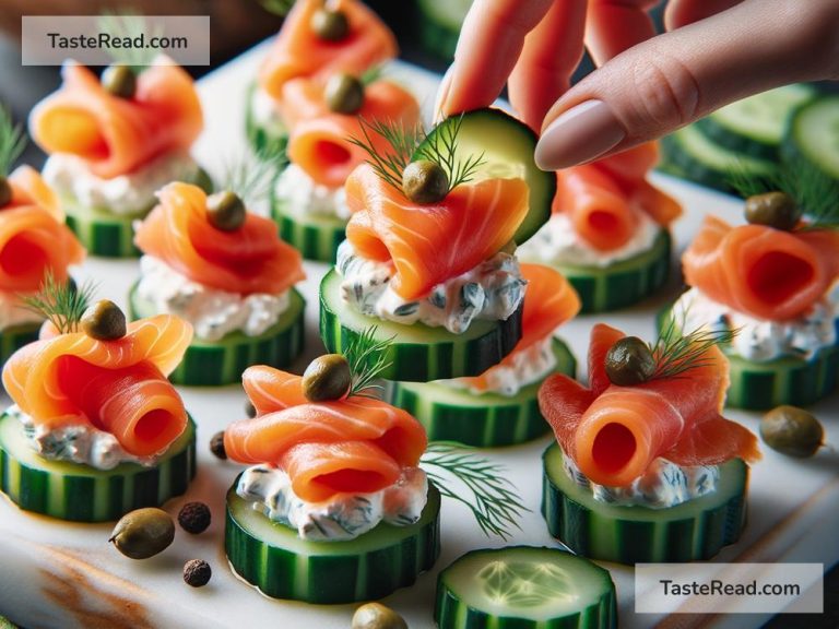 How to Make Smoked Salmon and Cream Cheese Cucumber Bites for Appetizers