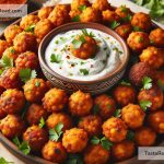 How to Make Spicy Chickpea Bites with Yogurt Dip for Appetizers