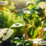 How to Prepare a Chilled Green Apple Basil Iced Tea