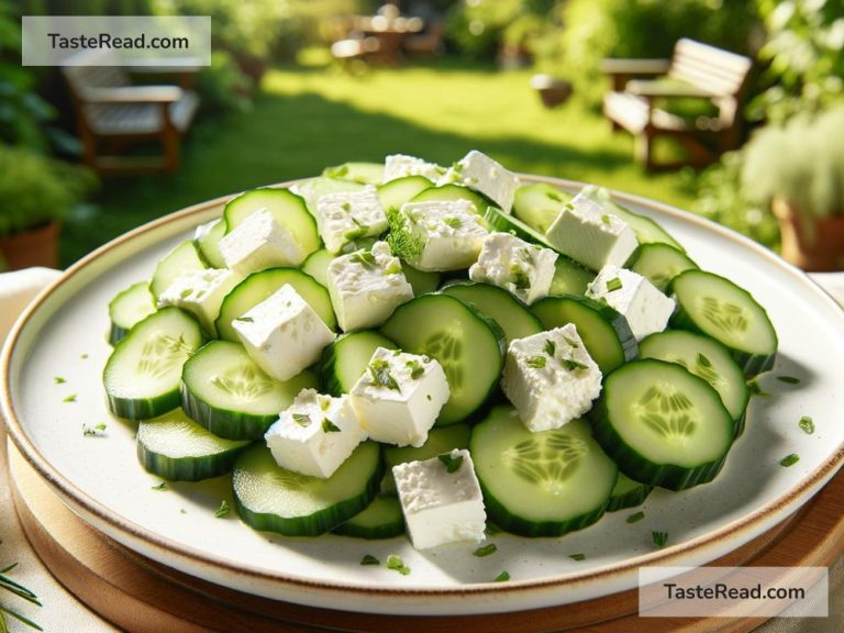 How to Prepare a Fresh Cucumber and Feta Salad for Appetizers