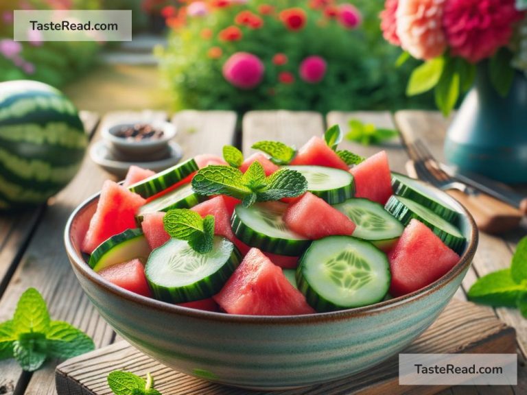 How to Prepare a Low-Sugar Cucumber and Watermelon Salad